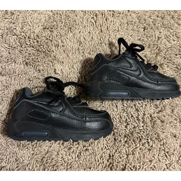 Nike Other - NIKE Little Max 90 sneaker Shoes 307795 BLACK Size US 5C Toddler HARDLY WORN Y22